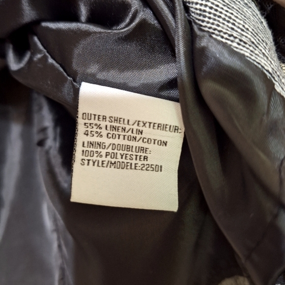 Lana sport 10 women's linen military jacket black mesh ruffles bell sleeve - Picture 5 of 6